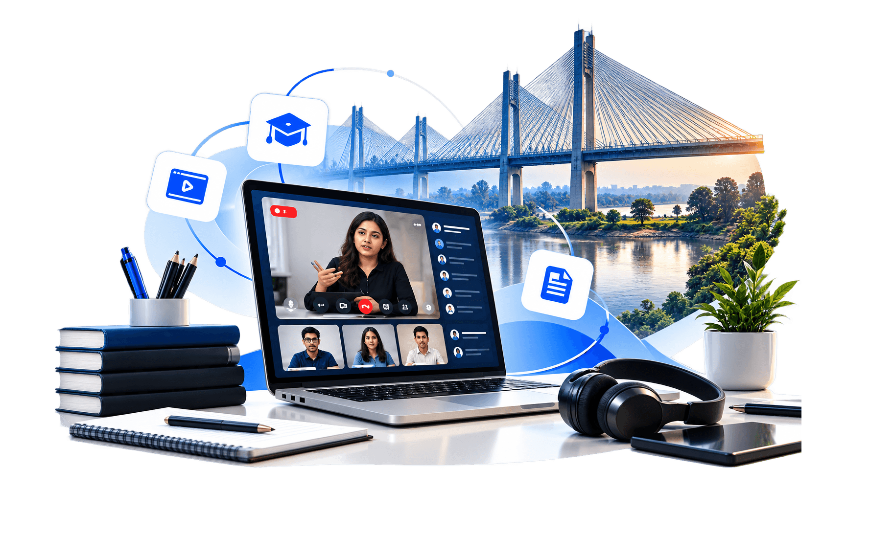 Online learning setup
